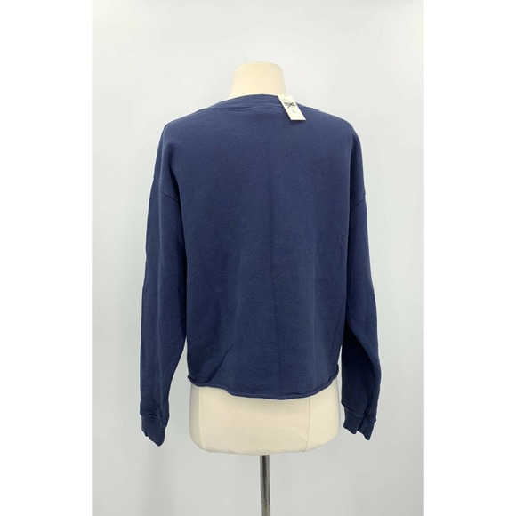 Anthropologie Yale XS Blue Crew Neck  Pullover - Picture 6 of 10